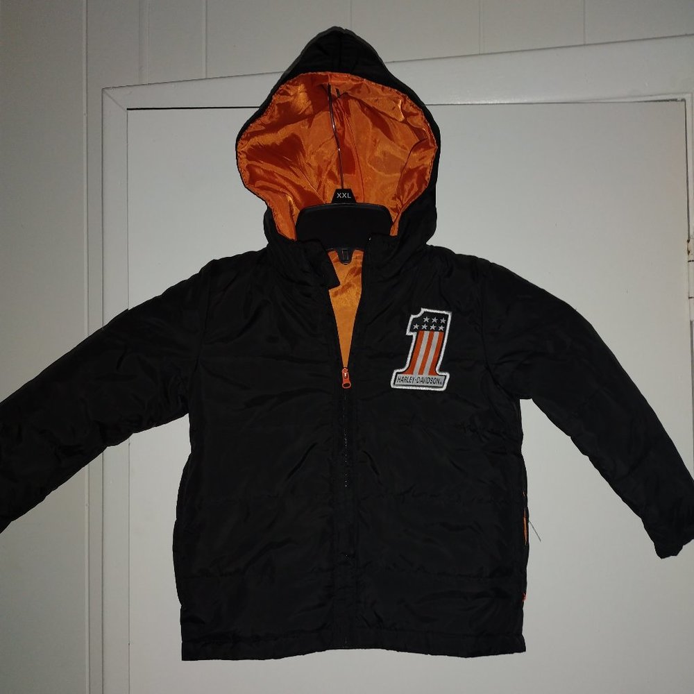 Adorable Boys Harley Davidson Puffer Jacket 4T